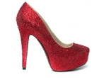 Lemonade Couture Crystal Glitzy Shoe Red Lemonade Couture Crystal Glitzy Shoe Red