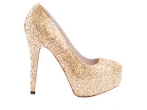 Lemonade Couture Crystal Glitzy Shoe Gold Lemonade Couture Crystal Glitzy Shoe Gold
